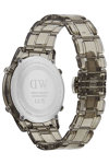 DANIEL WELLINGTON Retro Digital Dual Time Chronograph Light Grey Bio-based Plastic Strap 36 mm