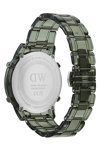 DANIEL WELLINGTON Retro Digital Dual Time Chronograph Dark Green Bio-based Plastic Strap 36 mm