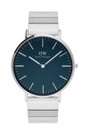 DANIEL WELLINGTON Classic Piano Silver Stainless Steel Bracelet 40 mm