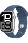 Apple Watch Series 10 GPS 42mm Silver Aluminium Case with Denim Sport Band - S/M (pre-order)