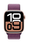 Apple Watch Series 10 GPS 42mm Rose Gold Aluminium Case with Plum Sport Loop (pre-order)