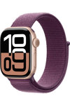 Apple Watch Series 10 GPS 42mm Rose Gold Aluminium Case with Plum Sport Loop (προπαραγγελία)