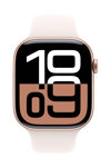 Apple Watch Series 10 GPS 46mm Rose Gold Aluminium Case with Light Blush Sport Band - S/M (pre-order)