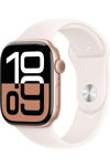 Apple Watch Series 10 GPS 46mm Rose Gold Aluminium Case with Light Blush Sport Band (S/M)