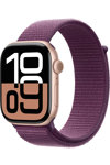 Apple Watch Series 10 GPS 46mm Rose Gold Aluminium Case with Plum Sport Loop (προπαραγγελία)