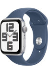 Apple Watch SE 2 GPS 44mm Silver Aluminium Case with Denim Sport Band - S/M (pre-order)