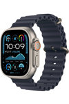 Apple Watch Ultra 2 GPS + Cellular 49mm Natural Titanium Case with Navy Ocean Band (προπαραγγελία)