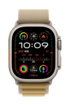 Apple Watch Ultra 2 GPS + Cellular 49mm Natural Titanium Case with Tan Alpine Loop - Small (pre-order)