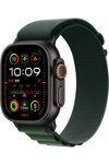 Apple Watch Ultra 2 GPS + Cellular 49mm Black Titanium Case with Dark Green Alpine Loop - Small (pre-order)