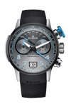 EDOX Chronorally Chronograph Black Rubber Strap