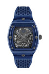 PHILIPP PLEIN The Skeleton Crystal Automatic Blue Silicone Strap