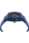 PHILIPP PLEIN The Skeleton Crystal Automatic Blue Silicone Strap