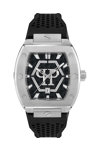 PHILIPP PLEIN The Hexagon Phantom Black Silicone Strap