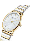 ROSEFIELD Oval Half Moon Two Tone Stainless Steel Bracelet