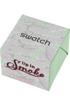 SWATCH Pufffframic Up In Smoke Light Green Silicone Strap