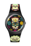 SWATCH Simpsons D' Oh Of The Dead Multicolor Silicone Strap