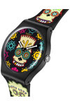 SWATCH Simpsons D' Oh Of The Dead Multicolor Silicone Strap