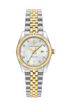 LUCIEN ROCHAT Bienne Diamonds Two Tone Stainless Steel Bracelet