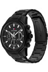 TOMMY HILFIGER Casual Black Stainless Steel Bracelet