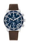 TOMMY HILFIGER Sport Chronograph Brown Leather Strap