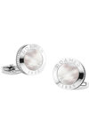 ROAMER Stainless Steel Cufflinks with Mother of Pearl