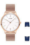 LEDOM Classic Rose Gold Stainless Steel Bracelet Gift Set