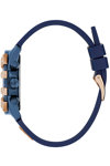 GUESS Iconic 40th Zircons Blue Rubber Strap