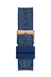 GUESS Iconic 40th Zircons Blue Rubber Strap