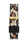 GUESS Iconic 40th Zircons Animal Print Combined Materials Strap