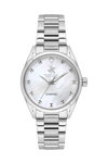 BEVERLY HILLS POLO CLUB Diamond Silver Stainless Steel Bracelet