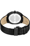 CERRUTI Leadri Black Leather Strap