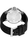 CERRUTI Velletri Dual Time Black Silicone Strap