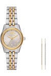 MICHAEL KORS Lexington Crystals Two Tone Stainless Steel Bracelet Gift Set