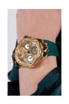 GUESS Envy Crystals Green Rubber Strap