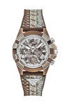 GUESS Iconic 40th Zircons Multicolor Combined Materials Strap