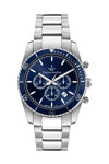 LUCIEN ROCHAT Leman Chronograph Silver Stainless Steel Bracelet