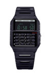 CASIO Vintage Mini Calculator Dual Time Chronograph Black Bio-Resin Strap