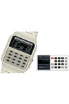 CASIO Vintage Mini Calculator Dual Time Chronograph White Bio-Resin Strap