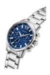 GUESS Walker Silver Stainless Steel Bracelet