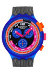 SWATCH Neon Party To The Max Chronograph Black Biosourced Strap