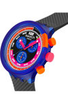 SWATCH Neon Party To The Max Chronograph Black Biosourced Strap