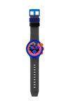 SWATCH Neon Party To The Max Chronograph Black Biosourced Strap