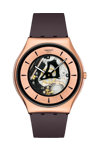 SWATCH Copper Flame Brown Silicone Strap