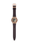 SWATCH Copper Flame Brown Silicone Strap