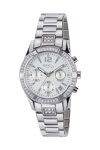 BREIL Tribe C'Est Chic Crystals Chronograph Silver Stainless Steel Bracelet