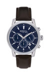 BREIL Tribe Caliber Chronograph Brown Leather Strap