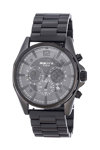 3GUYS Chronograph Black Stainless Steel Bracelet