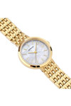 BERING Classic Crystals Gold Stainless Steel Bracelet