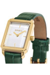 BREIL Carre Green Leather Strap