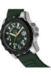 CATERPILLAR Steel Barricade Green Silicone Strap